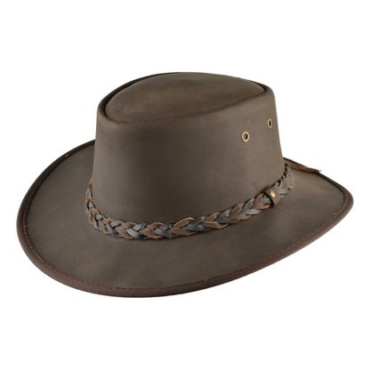 JMR-35 Leather Australian Cowboy Hat