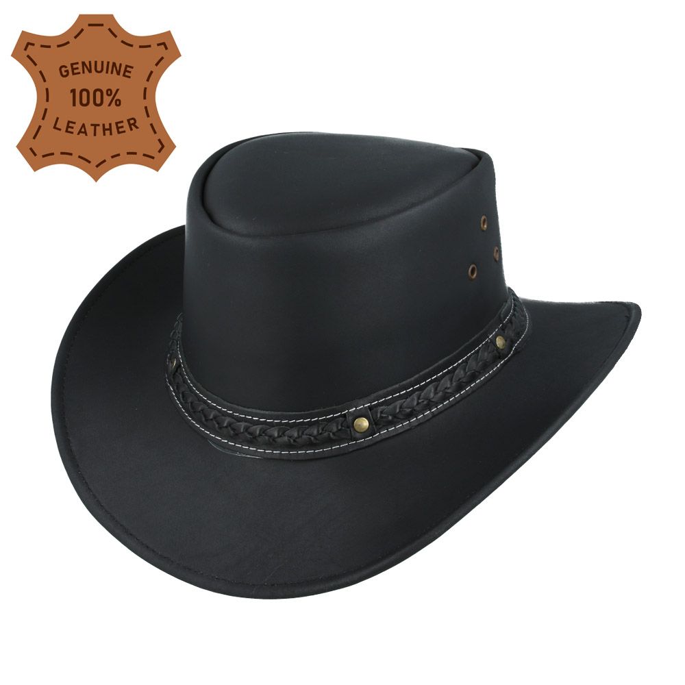 Leather Australian Cowboy Hat