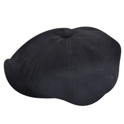 Gladwin Bond Leather Look Newsboy Cap