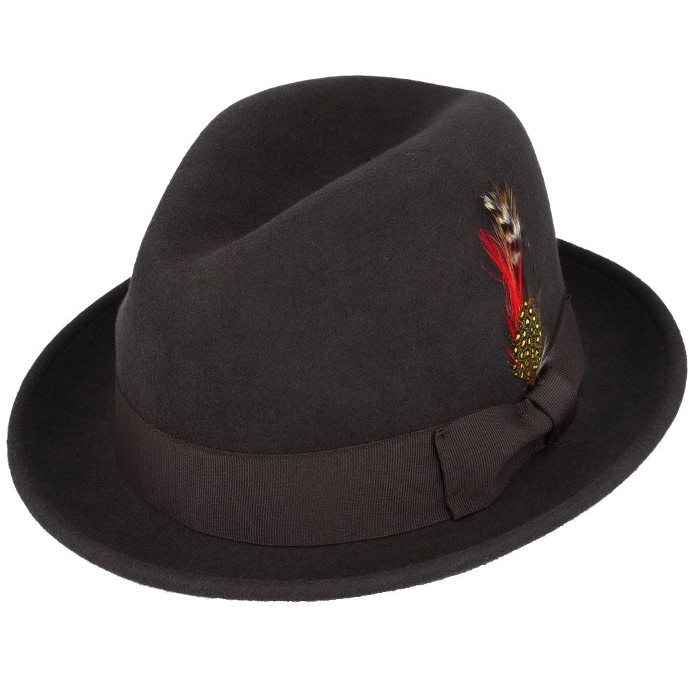 Brown Trilby Hat