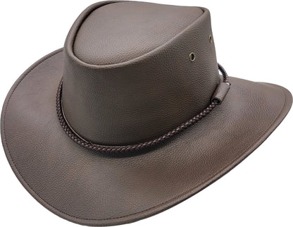 Faux Leather Australian Cowboy Hat