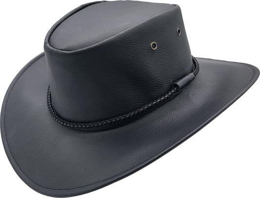 Faux Leather Australian Cowboy Hat