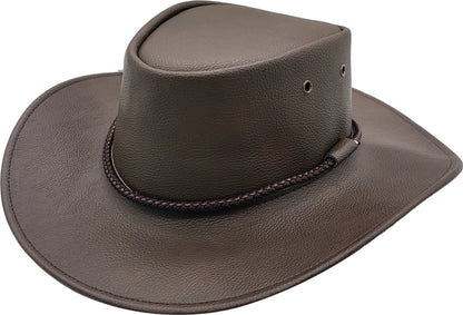 Faux Leather Australian Cowboy Hat