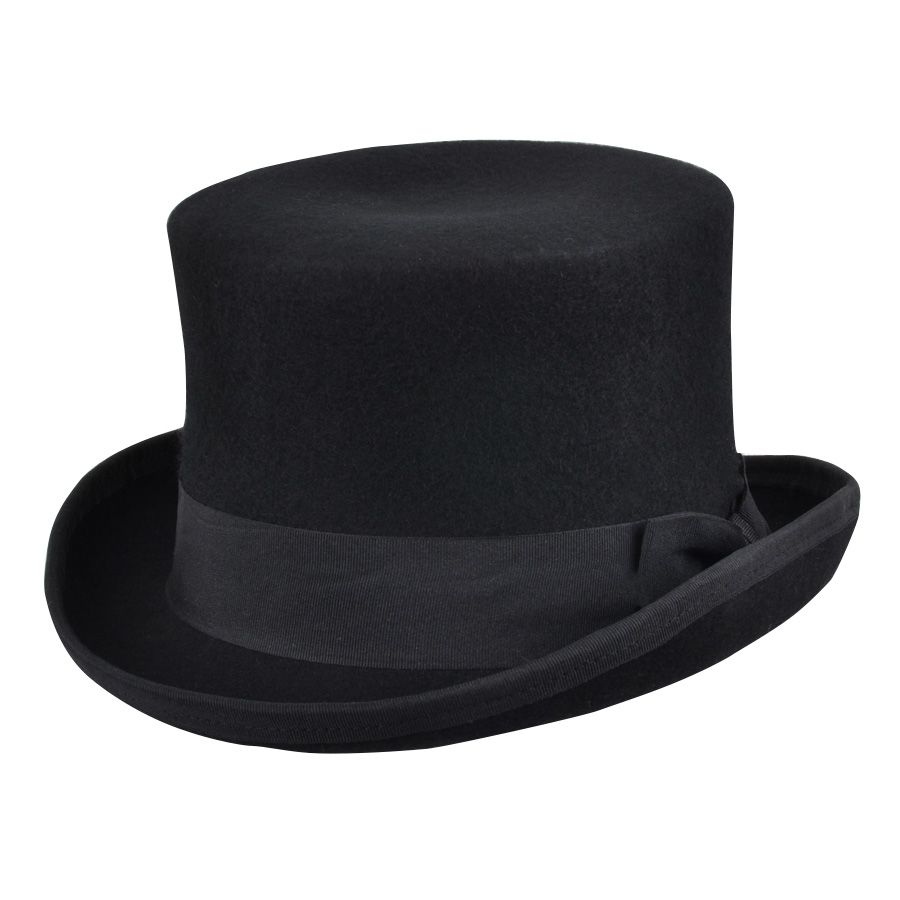 Wool Felt Soft Crushable Top Hat