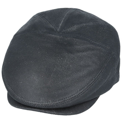 Gladwin Bond Leather Flat Cap