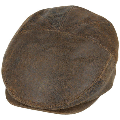 Gladwin Bond Leather Flat Cap