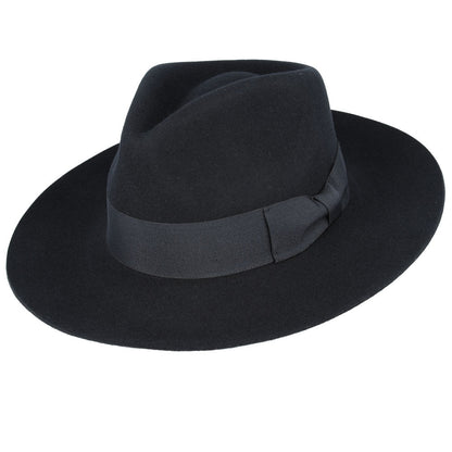 Wool Felt Snap Brim Fedora Hat