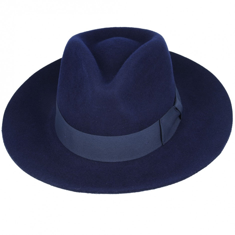 Wool Felt Snap Brim Fedora Hat