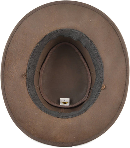 JMR-35 Leather Australian Cowboy Hat