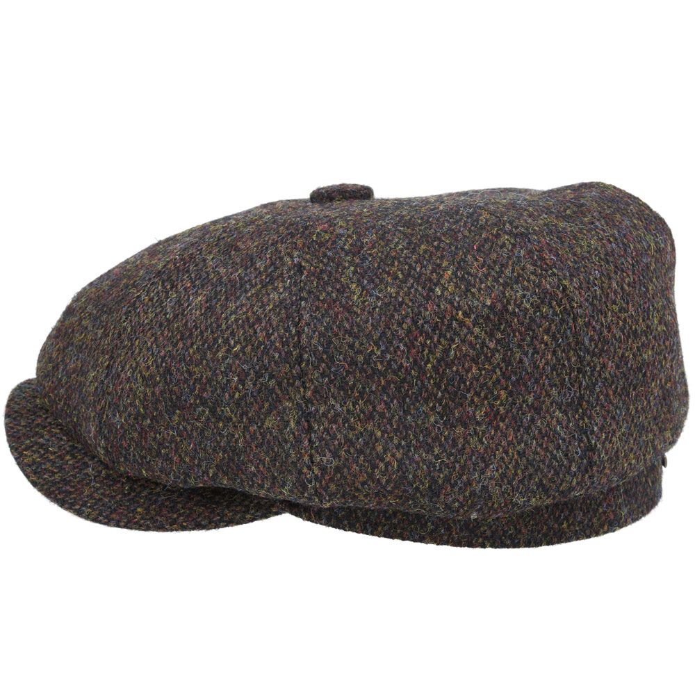 Gladwin Bond Harris Tweed Wool Newsboy Cap