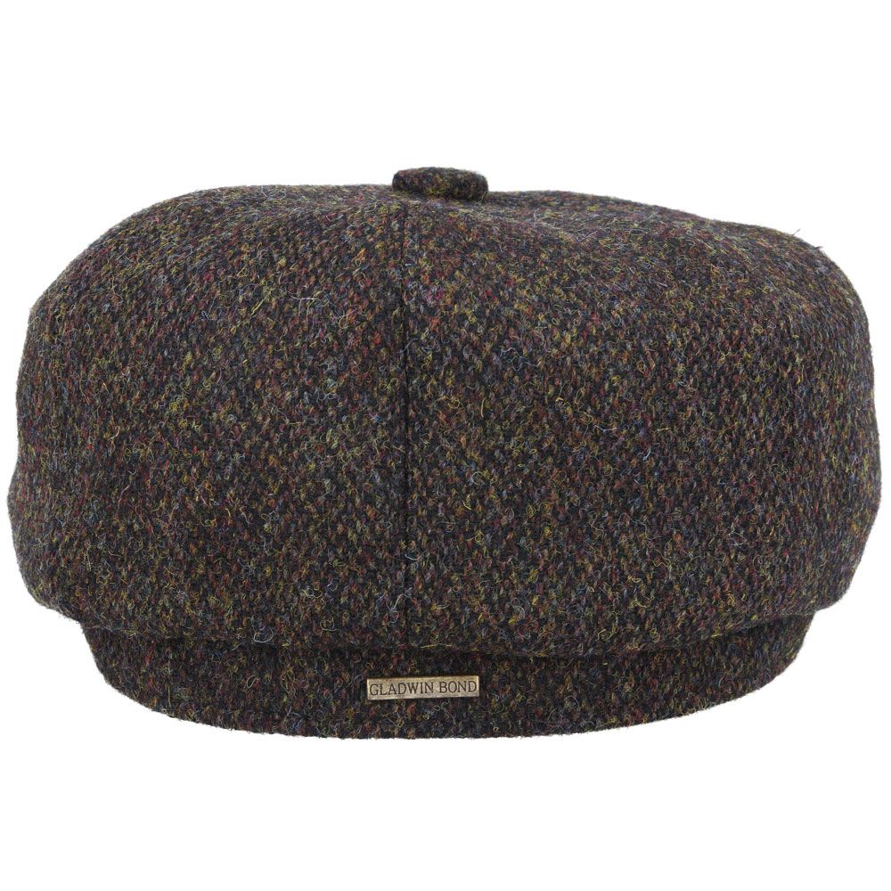 Gladwin Bond Harris Tweed Wool Newsboy Cap