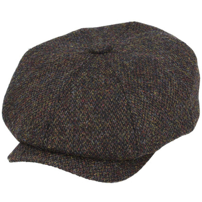 Gladwin Bond Harris Tweed Wool Newsboy Cap