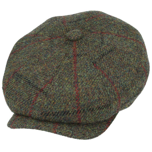 Gladwin Bond Harris Tweed Wool Newsboy Cap