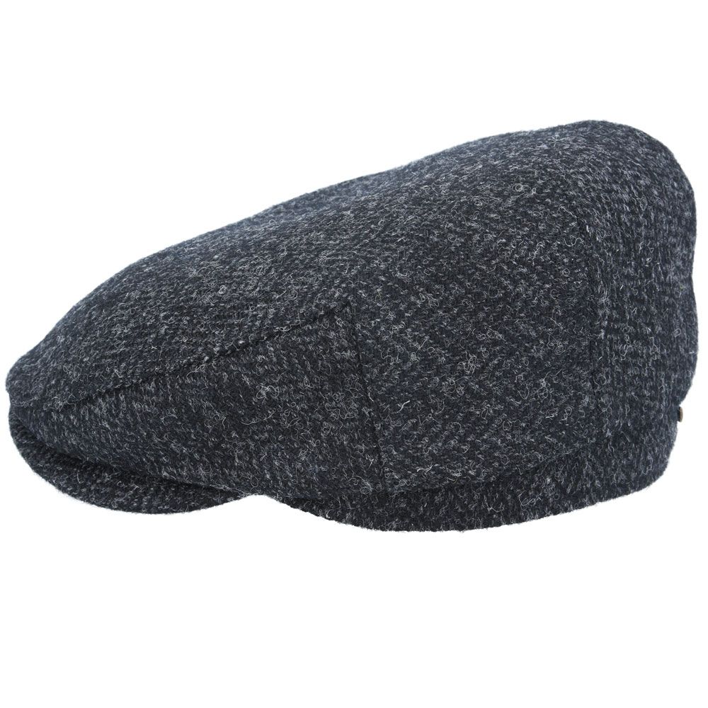 Gladwin Bond Harris Herringbone Wool Flat Cap