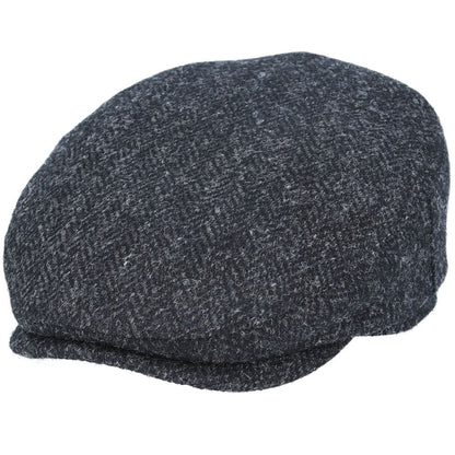 Gladwin Bond Harris Herringbone Wool Flat Cap