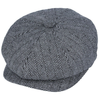 Gladwin Bond Hatters London Herringbone Newsboy Cap