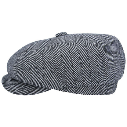 Gladwin Bond Hatters London Herringbone Newsboy Cap