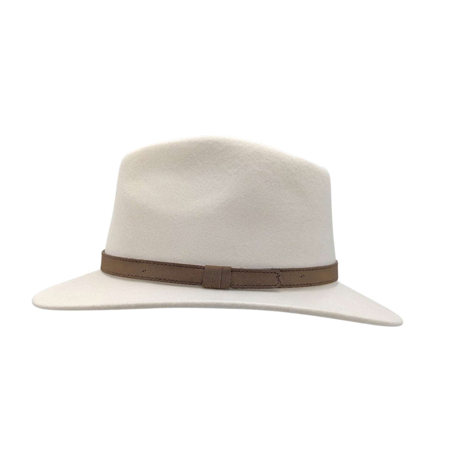 Crushable White Fedora Hat