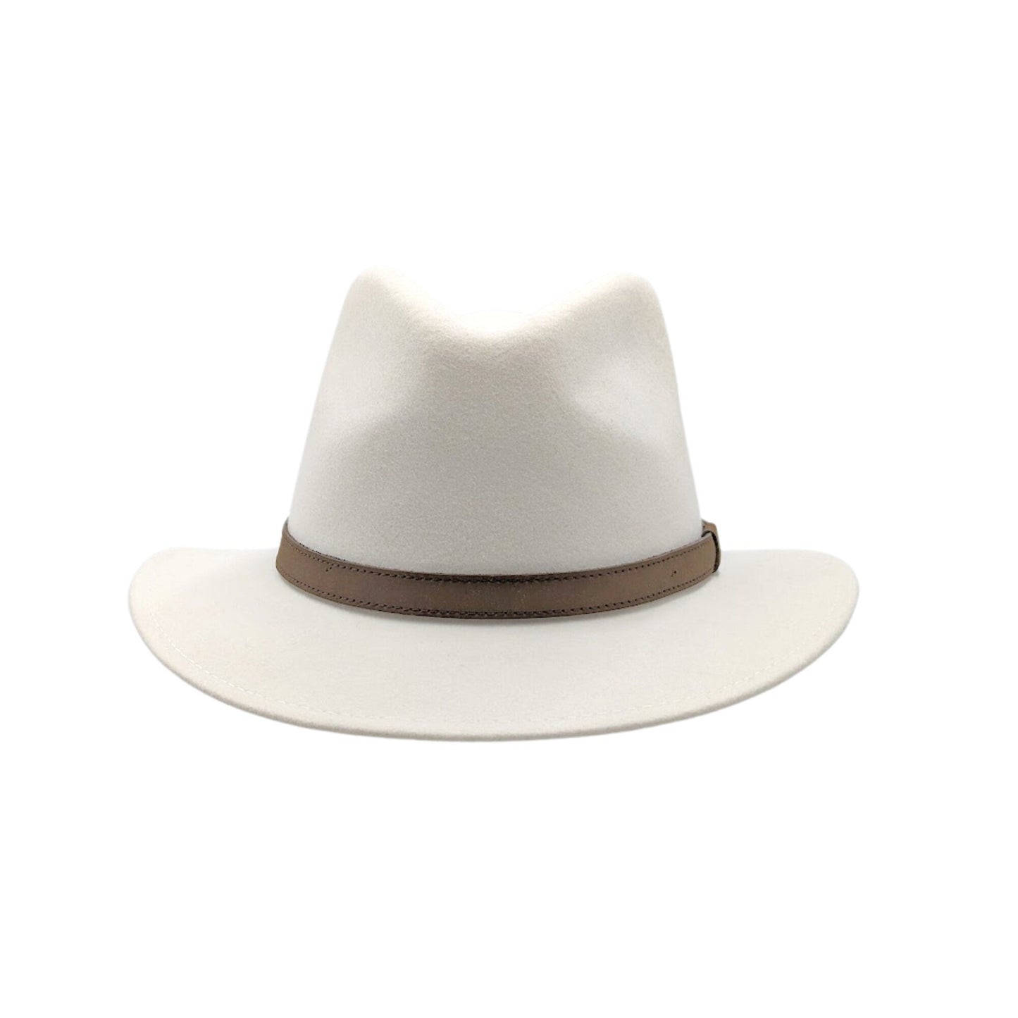 Crushable White Fedora Hat