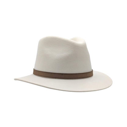 Crushable White Fedora Hat