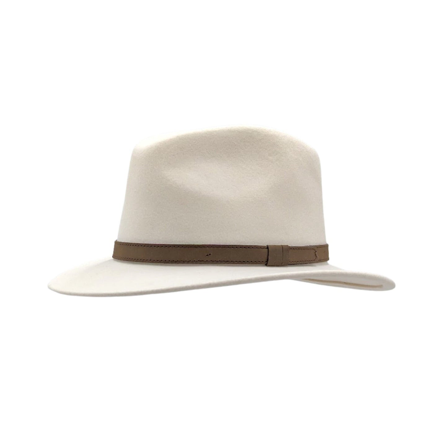 Crushable White Fedora Hat