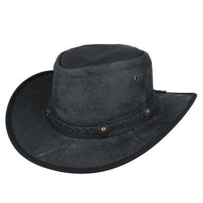 NOEMA Leather Australian Cowboy Hat - Distressed