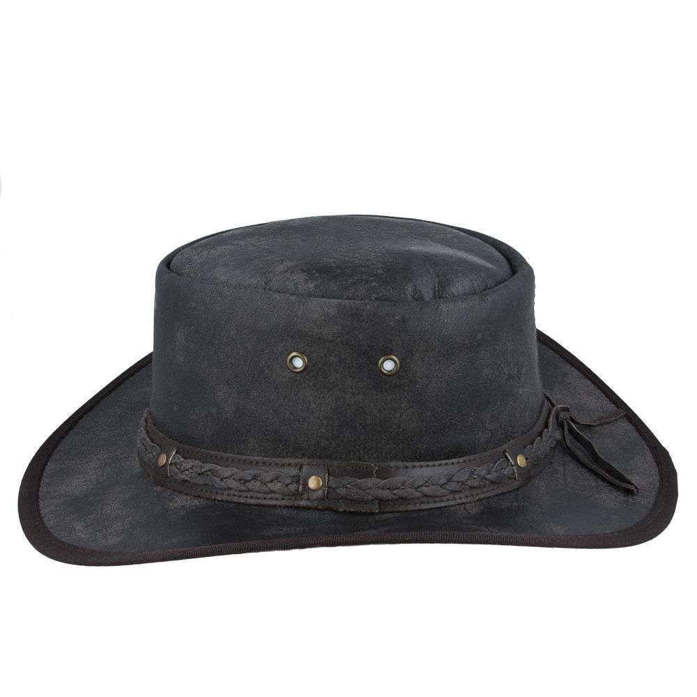 NOEMA Leather Australian Cowboy Hat - Distressed