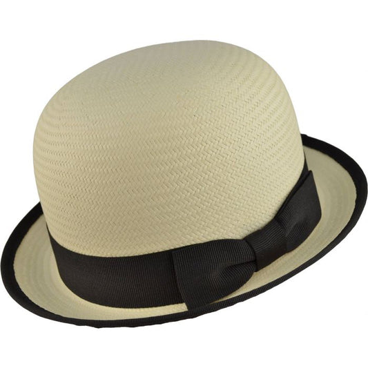 Summer Straw Bowler Hat