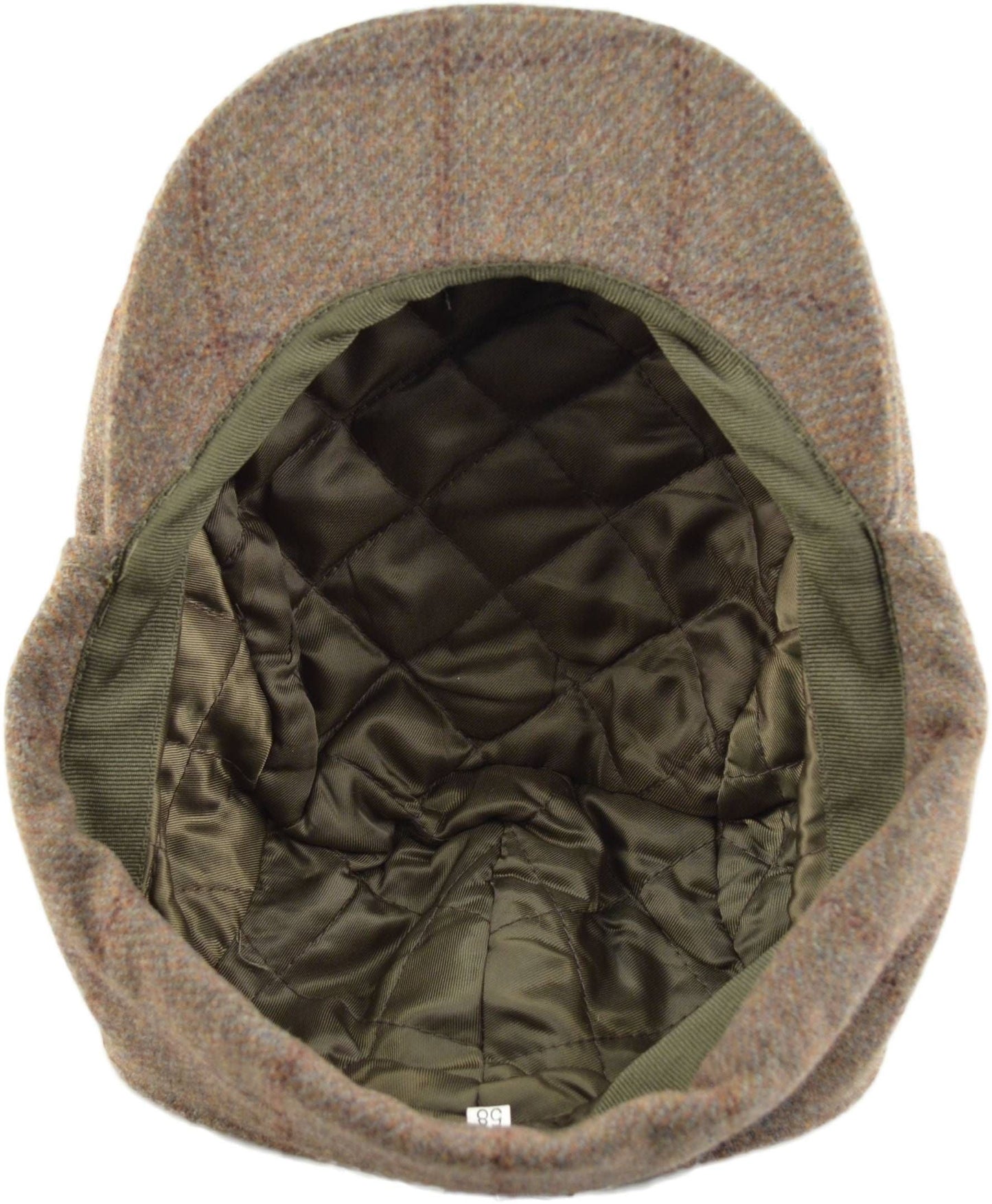 Flap-covered tweed hat