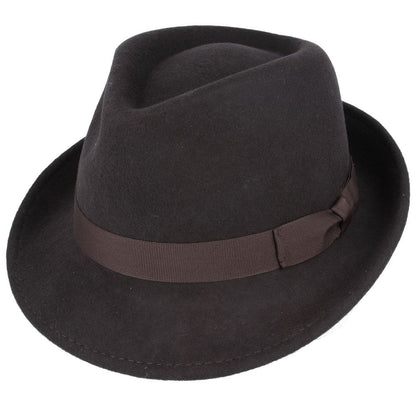 Brown Trilby Hat