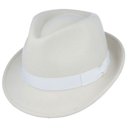 White Trilby Hat