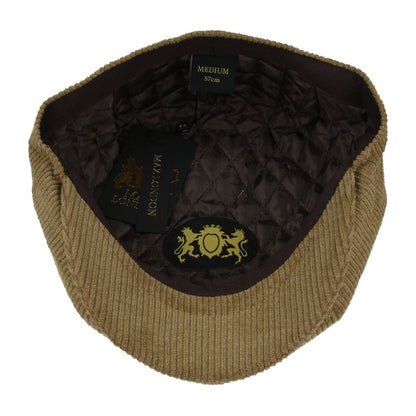 Corduroy newsboy cap